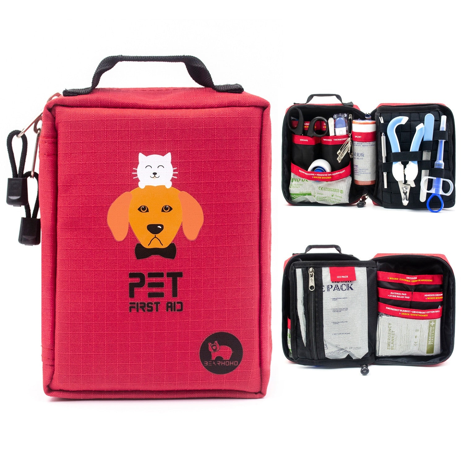 Dog First Aid Kit 160pcs Medical Case